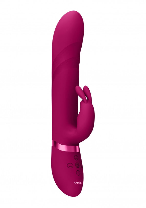 Vibratore vaginale rabbit Vibrating and Rotating Beads, G-Spot Rabbit Pink