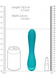 Vibratore vaginale Smooth Silicone G-Spot Vibrator Teal Blue