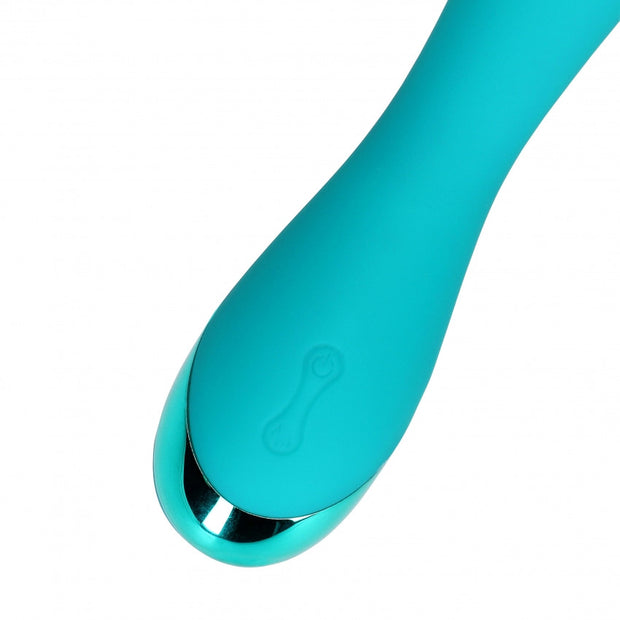 Vibratore vaginale Smooth Silicone G-Spot Vibrator Teal Blue